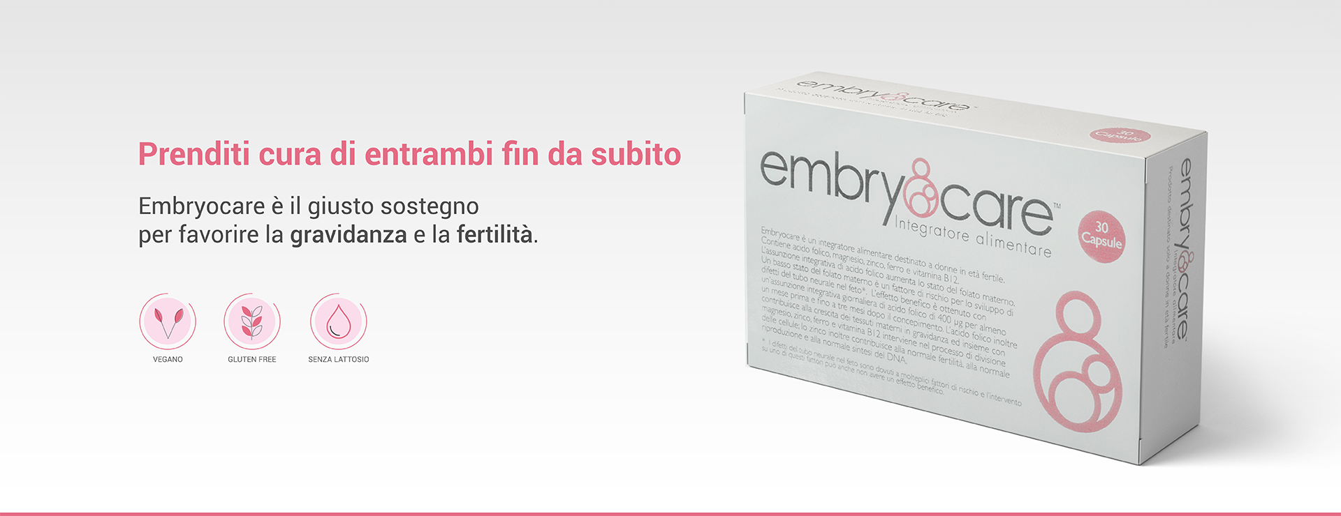 embryocare pacchetto integratore